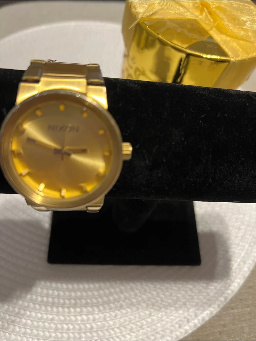 Nixon Men's Gold Stainless Steel Bracelet Watch - Minimal Three-Hand